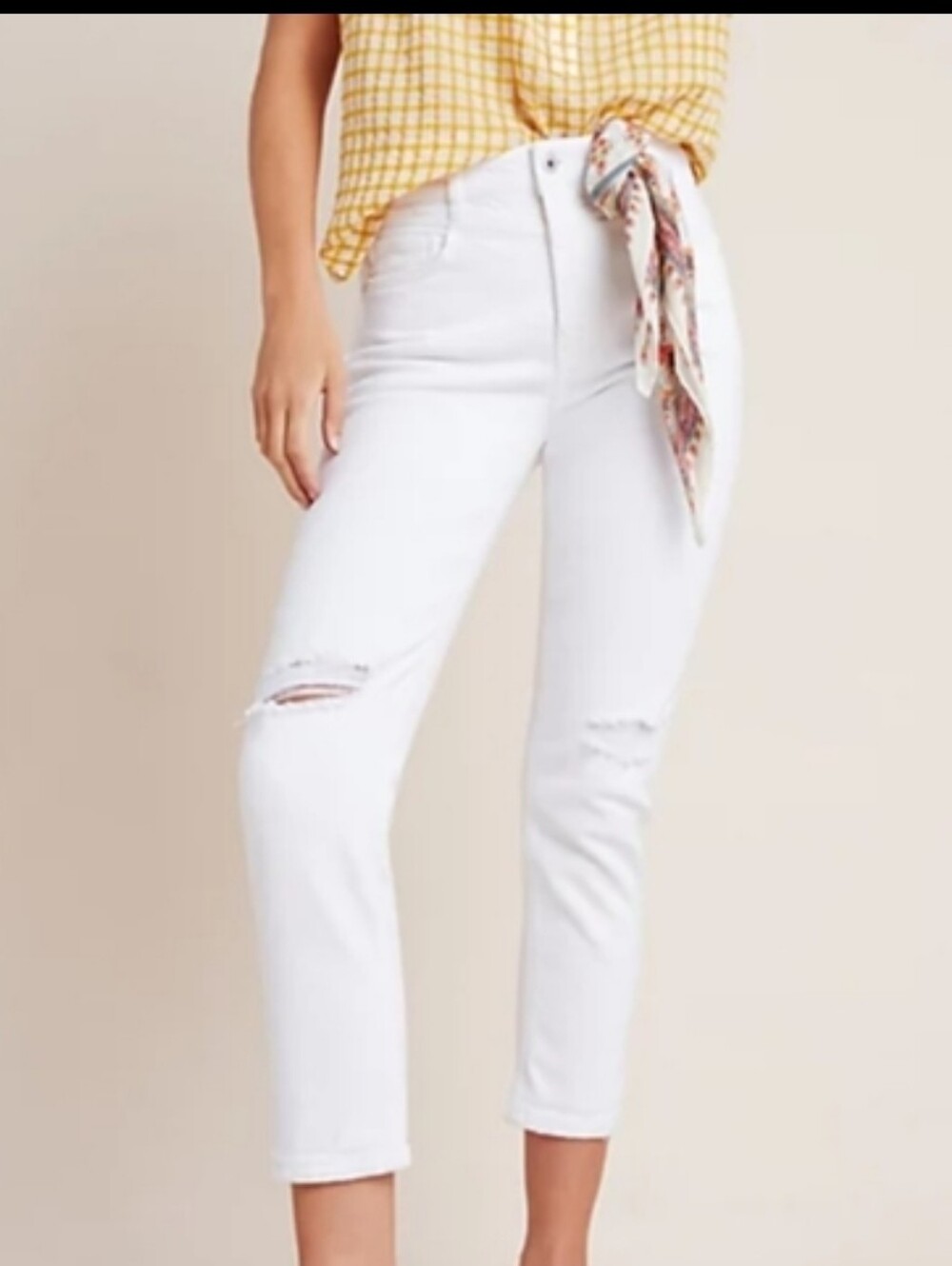 Pilcro - Anthropologie- White Denim